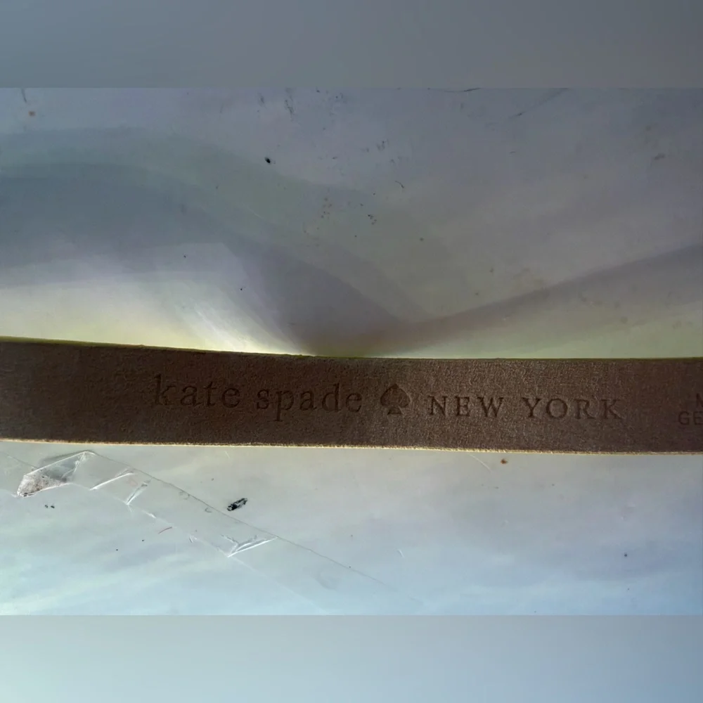 Kate‎ Spade made in Italy yellow  Leather Belt
